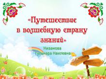 Интерактивная квест-игра "Путешествие волшебную страну знаний"
